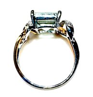 Ringe Donna Oro Dame Acquamarina in Weißgold Acquamarina ACM460 - ACM460